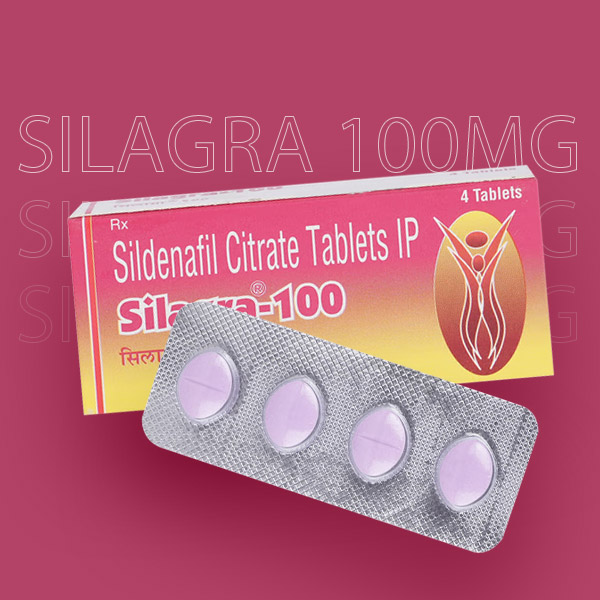 Blister mit Tabletten Silagra 100mg